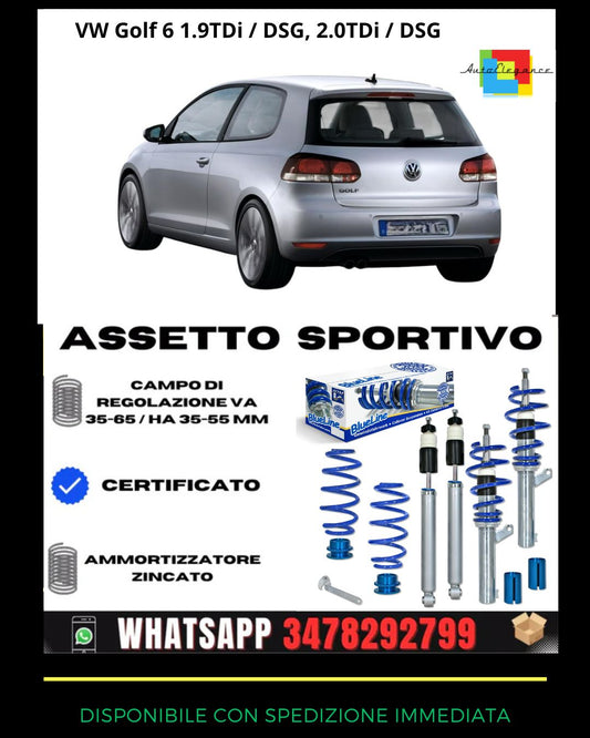🔥Assetto sportivo ADATTO PER VW Golf 6 1.9TDi / DSG, 2.0TDi / DSG🔥