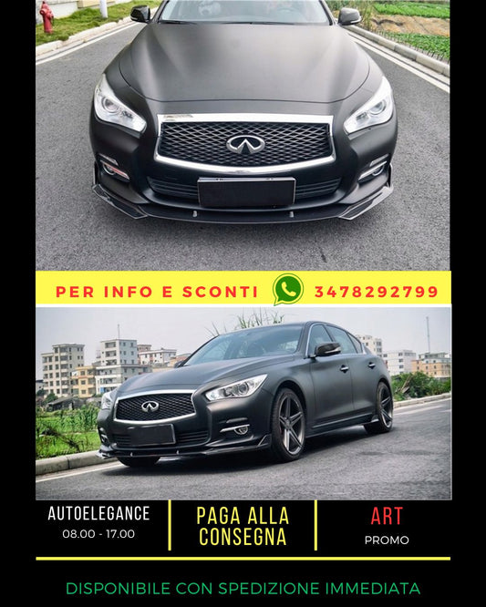 ✨SPLITTER NERO LUCIDO ADATTO PER Infiniti Q50 2013-2018✨