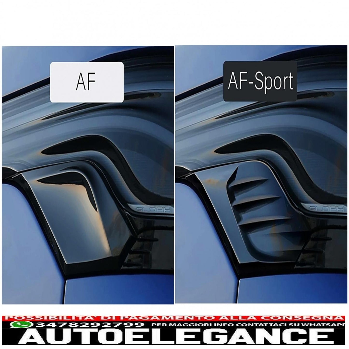 gl-5i rear lights gl-5x aero fin af-sport winglets suitable for range rover sport l494 (2013-2022) black