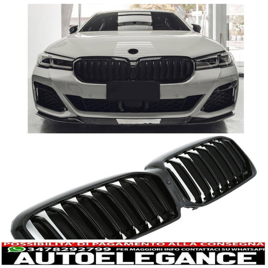 Adatto alla griglia del radiatore sportiva BMW Serie 5 G30 G31 LCI nero lucido AUTOELEGANCERICAMBI