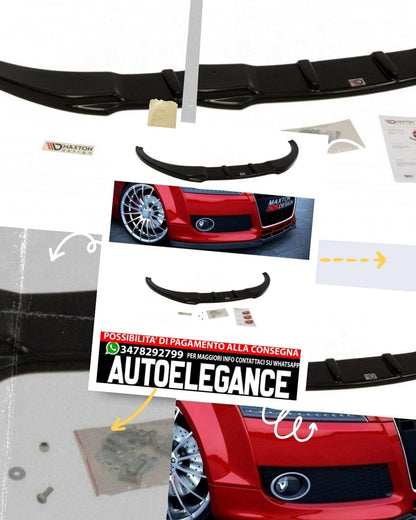 SPLITTER ANTERIORE ADATTO COMPATIBILE PER AUDI TT 8J  (2006-2013)