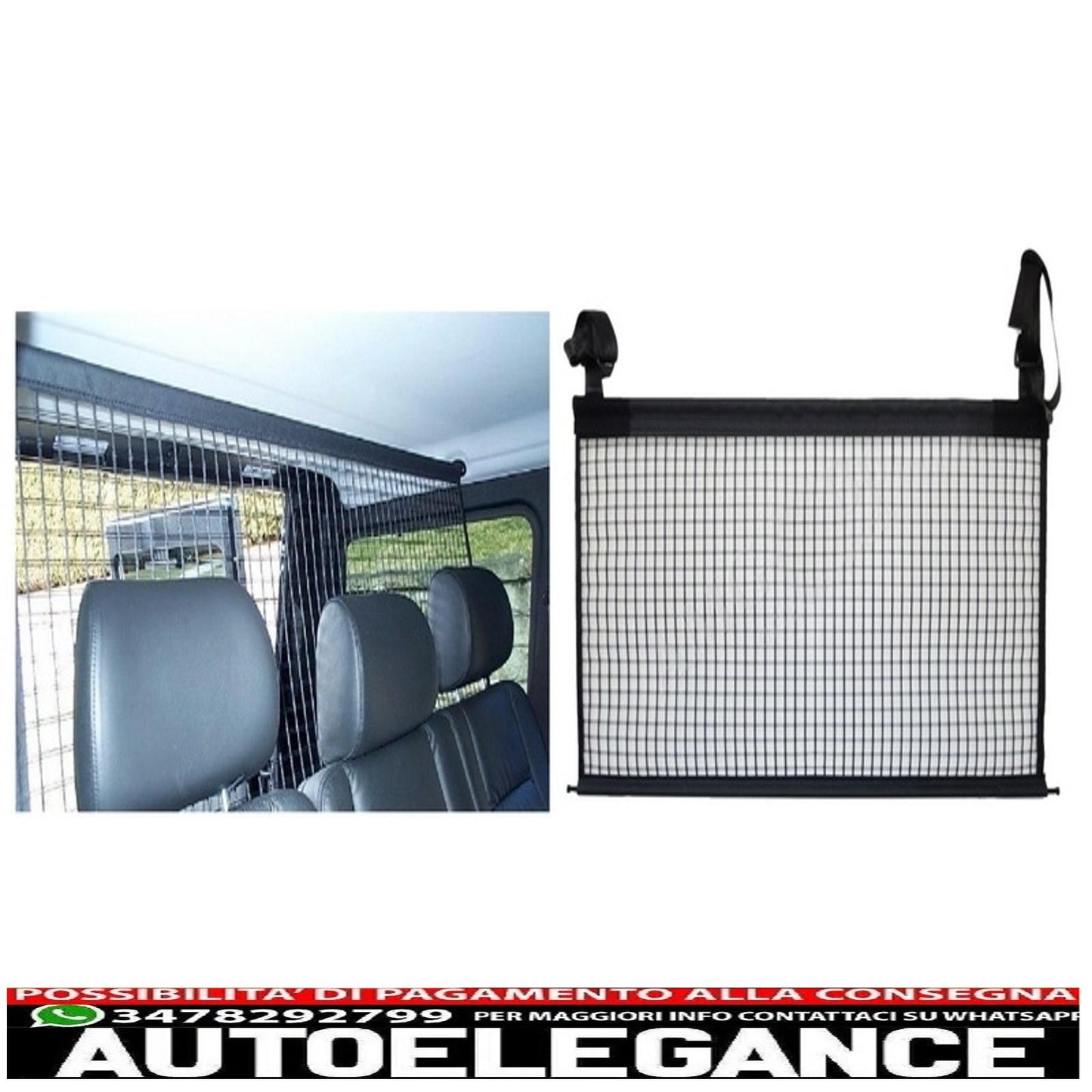Rete divisoria per bagagliaio posteriore adatta per mercedes classe g w463 (1989-2017)