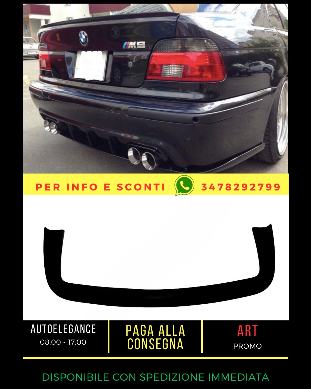 ✨FLAP AND DIFFUSER SUITABLE FOR BMW 5 E39 1995-2004 SEDAN✨