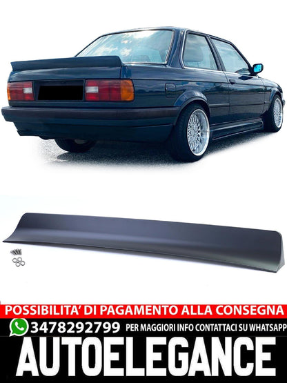 Labbro spoiler posteriore BIG Ducktail aftermarket compatibile con BMW Serie 3 E30 Limo Cabrio 82-93