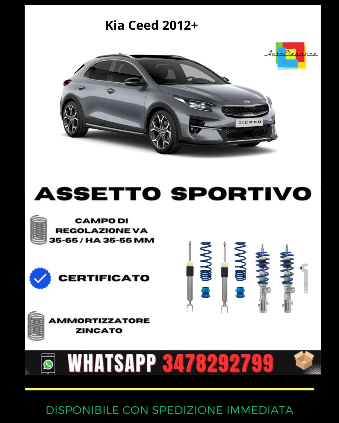 🔥Assetto sportivo PER Kia Ceed 1.0 T-GDI, 1.4, 1.4CVVT 2012+🔥
