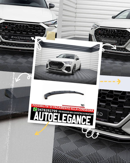 SPLITTER ANTERIORE adatto compatibile per V.1 AUDI RSQ3 F3  (2019 - )