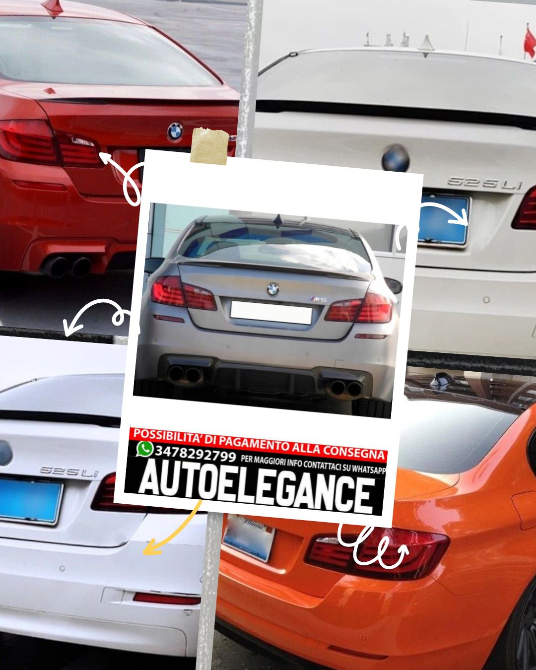 SPOILER suitable for BMW 5 F10 2010-2017