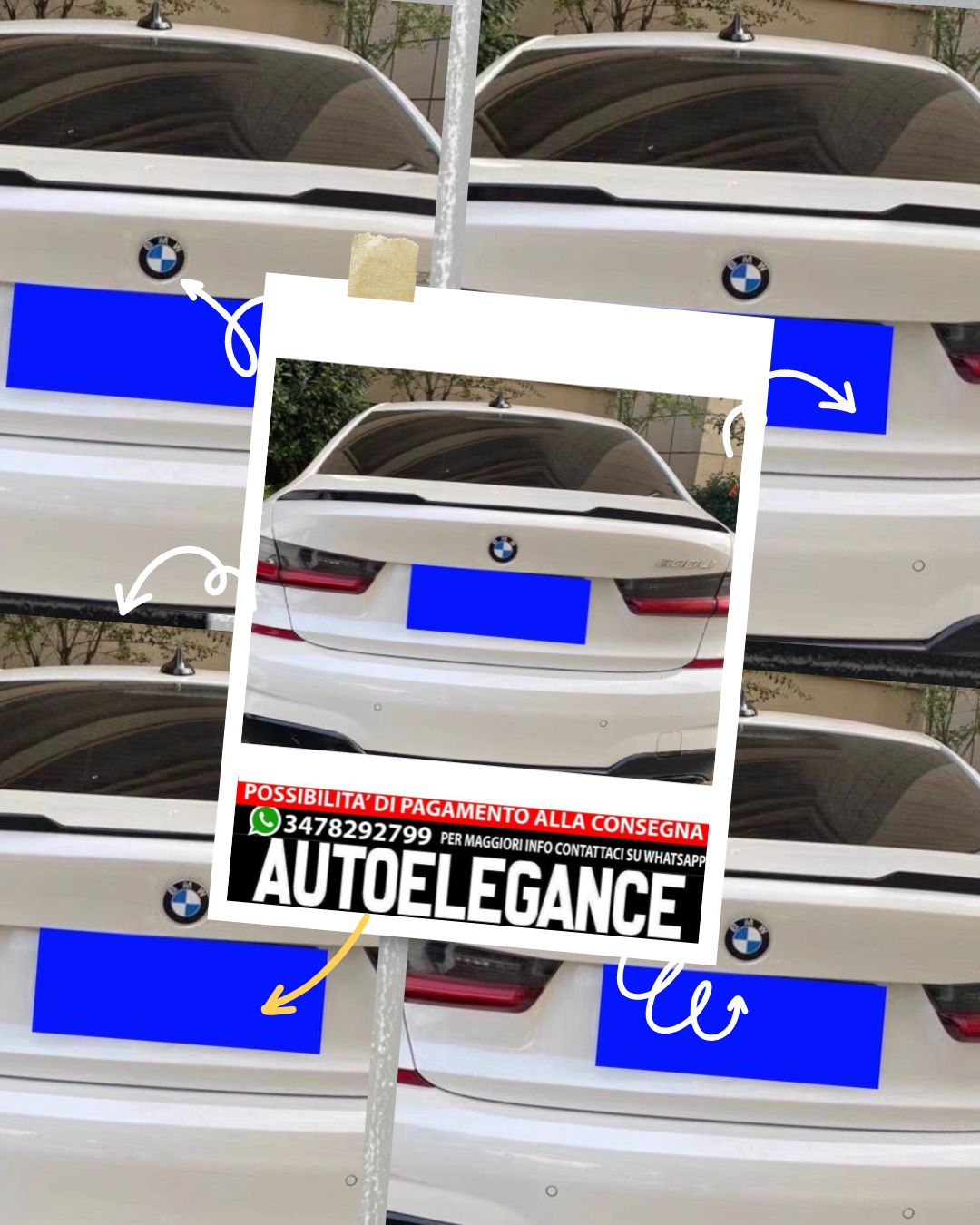 SPOILER adatto per BMW M3 G20 2018+