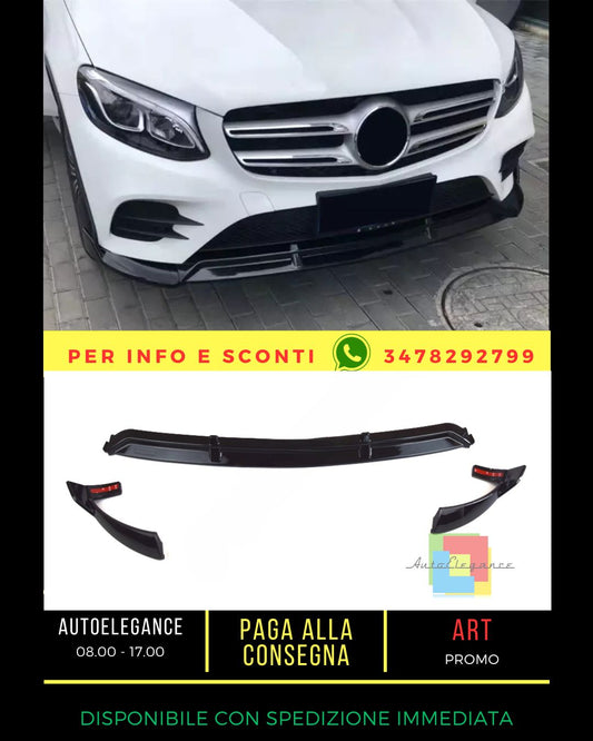 🔥SPLITTER NERO LUCIDO ADATTO PER Mercedes GLC class X253 2015-2019🔥