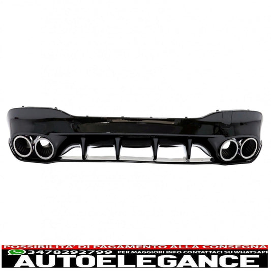 Rear diffuser and chrome tailpipes suitable for mercedes cla x118 shooting Brake c118 coupe sport line (2019-up) cla45s design aerodynamic package