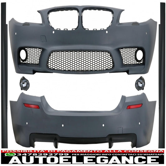 complete body kit suitable for bmw 5 series f10 (2010-2014) m5 design with fog lights 