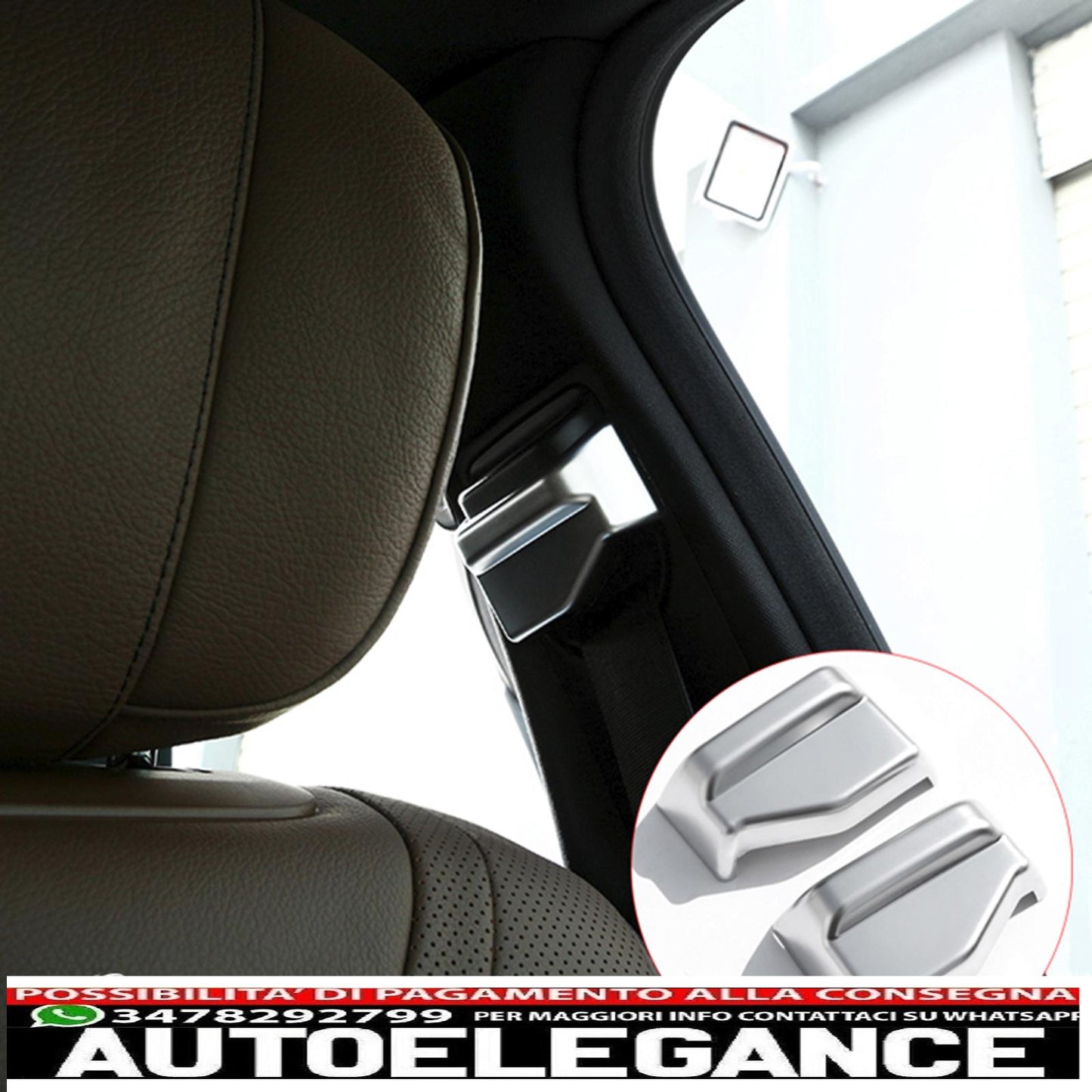chrome frame seat belt mask for mercedes w213 w222 c218 - show original titleoriginal textchromrahmen blende sicherheitsgurt für mercedes w213 w222 c218