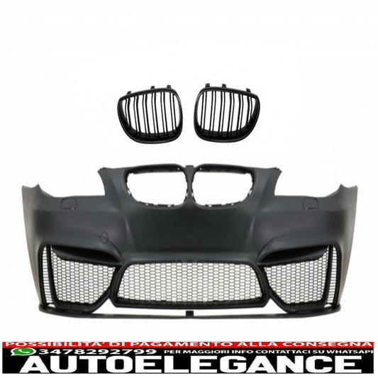 paraurti anteriore con griglie a rene centrale adatto per bmw serie 5 e60 berlina e61 touring (2003-2010) design m4