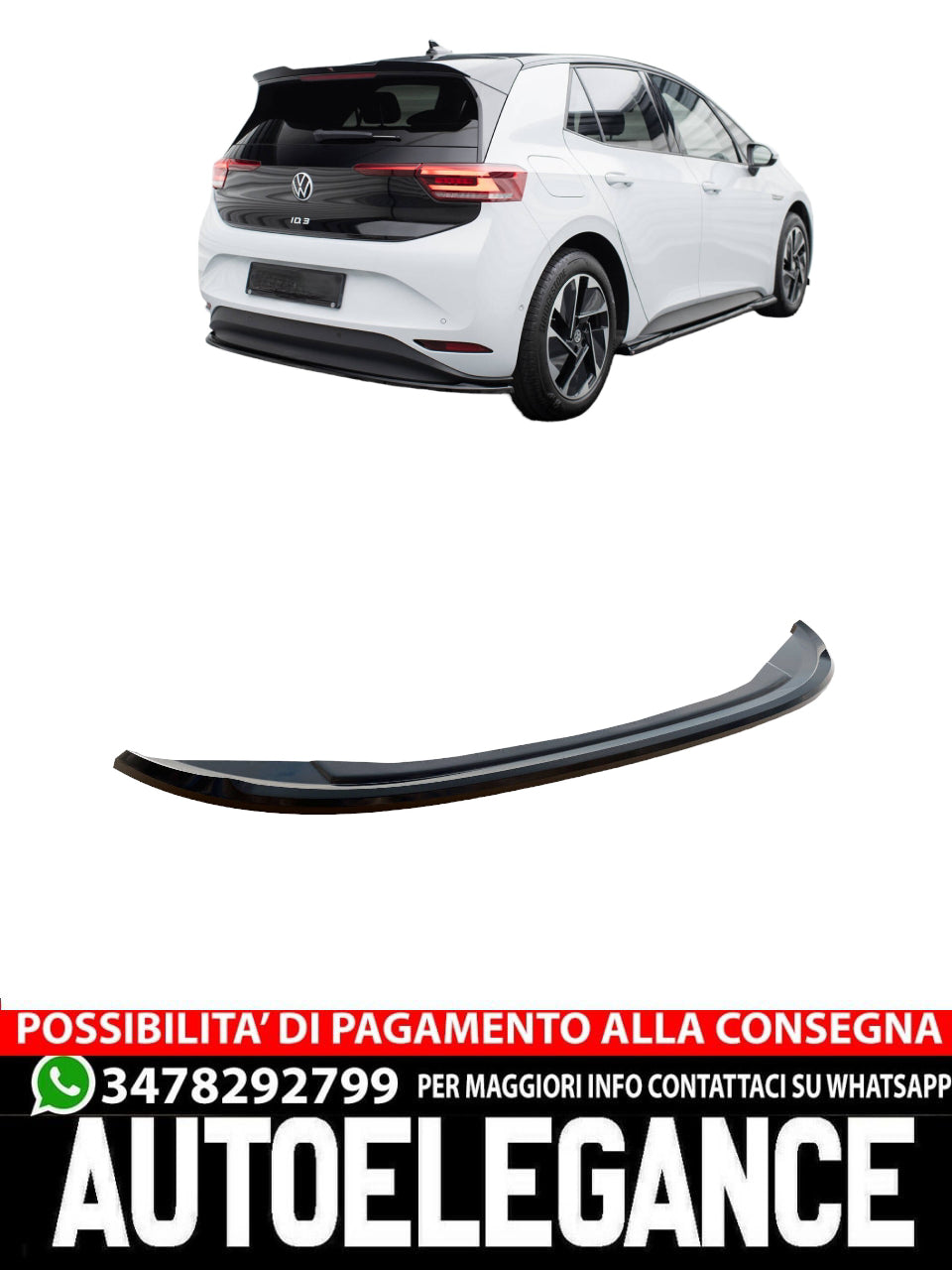 SPLITTER POSTERIORE CENTRALE VOLKSWAGEN ID.3 MK1