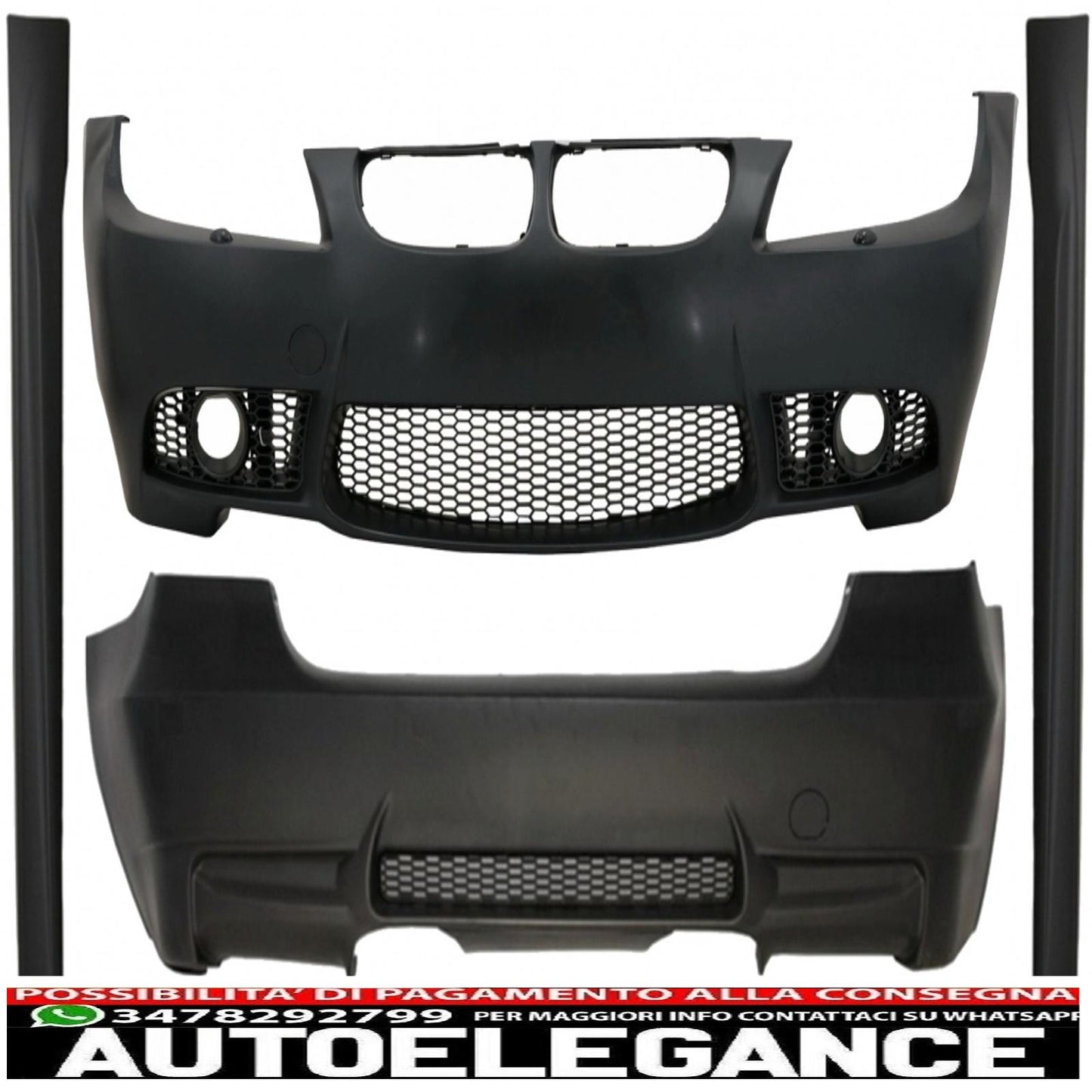 complete body kit without pdc suitable for bmw 3 series e90 lci facelift 2008-2011 m3 design 