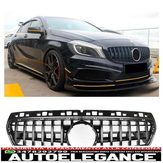 La griglia del radiatore sportiva si adatta alla Panamericana GT pre-restyling della Mercedes W176