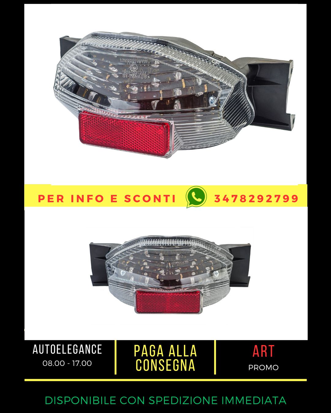 ✨Fanale posteriore a LED in vetro trasparente per Suzuki GSX 1400 dal 2001✨