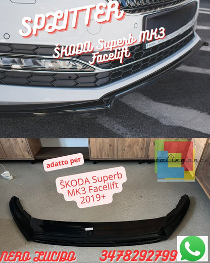 ⭐SPLITTER ADATTO PER ⭐SKODA Superb MK3 ⭐ Facelift 2019+ ⭐