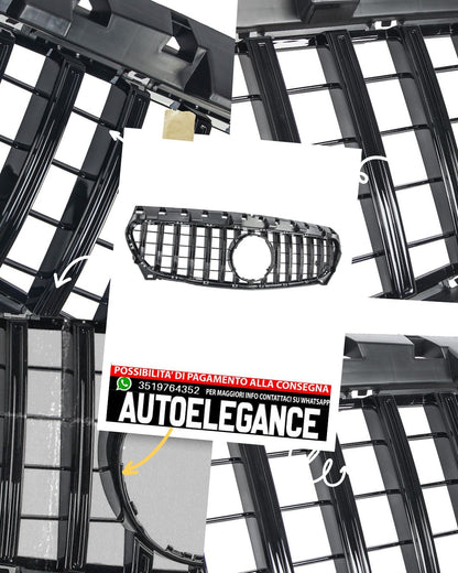 GT Panamericana GRILLE suitable for Mercedes CLA W117 X117 13-16 all black 