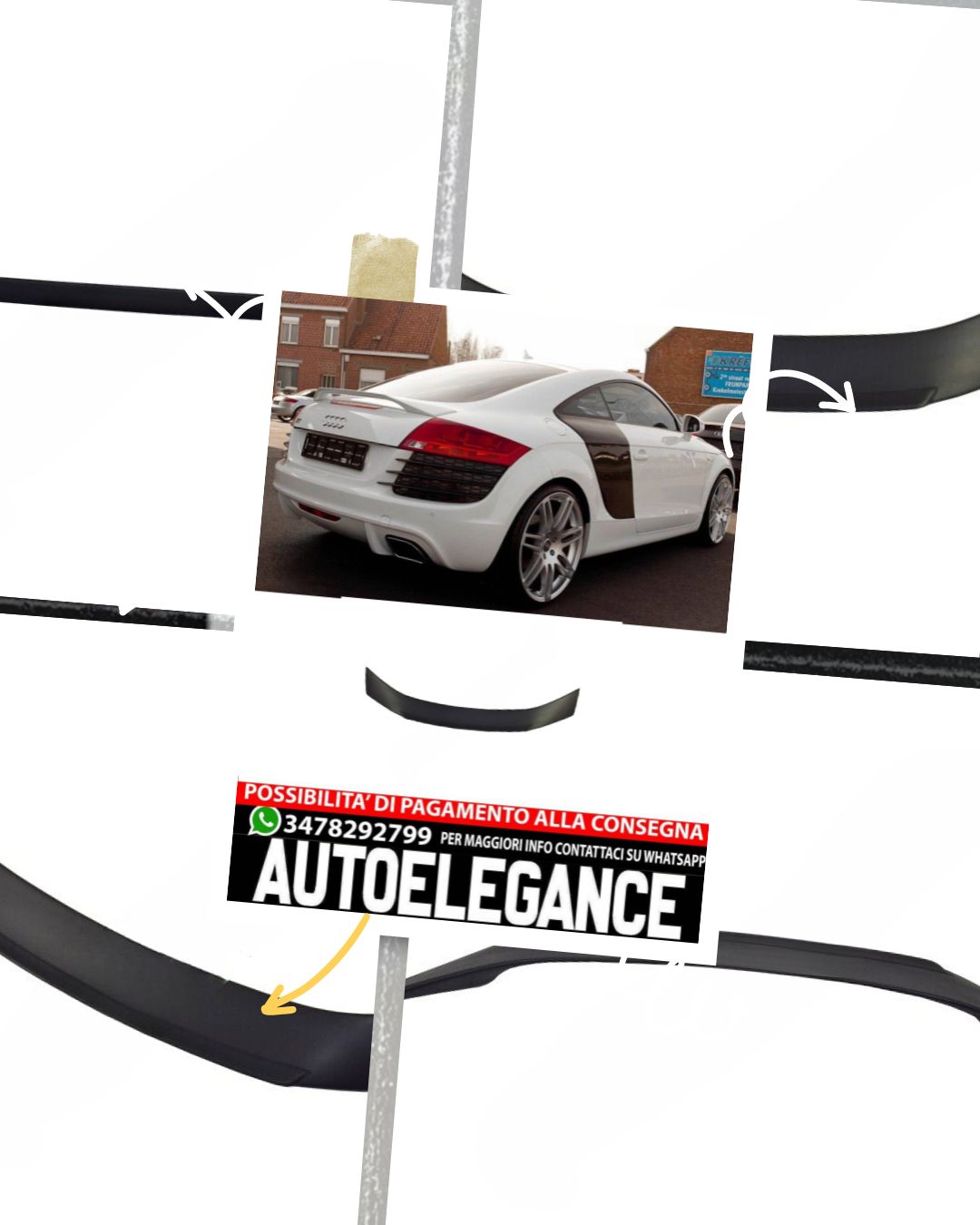 SPOILER adatto per AUDI TT 8J 2006-2014