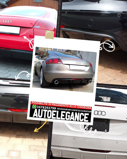 SPOILER PARAURTI POSTERIORE / DIFFUSORE / SPLITTER / VALANCE per AUDI TT 8J