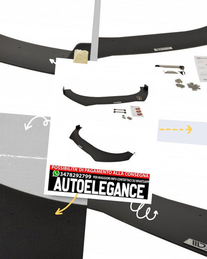 SPLITTER ANTERIORE RACING ADATTO PER V.2 AUDI TT RS 8J  (2009-2013)