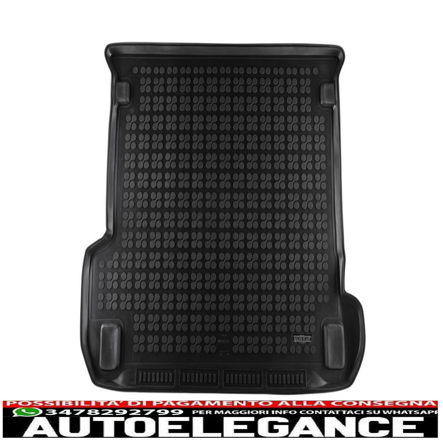 Black rubber boot mat suitable for audi q7 4m from 2015 onwards