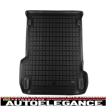 Black rubber boot mat suitable for audi q7 4m from 2015 onwards