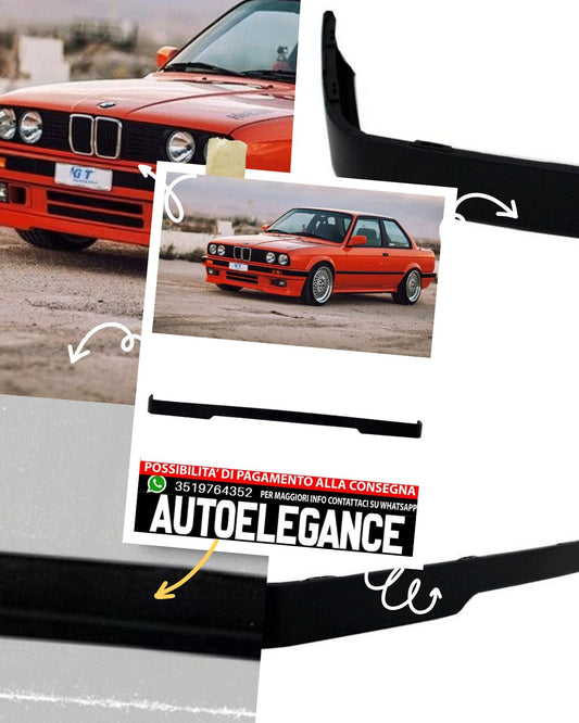 Spoiler paraurti anteriore a labbro per BMW 3 E30 Limousine Cabrio Touring 82-94