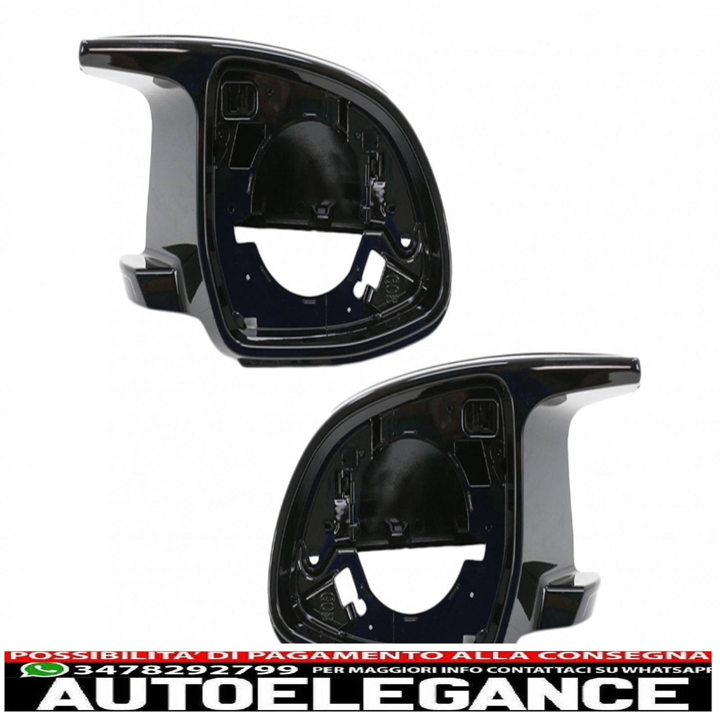 Calotte specchietti adatte per bmw x3 g01 x3 g08 x4 g02 x5 g05 x6 g06 x7 g07 (2017-2020) m sport design nero pianoforte AUTOELEGANCERICAMBI
