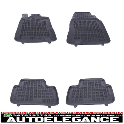 Black rubber mat suitable for Renault Kadjar 2015+