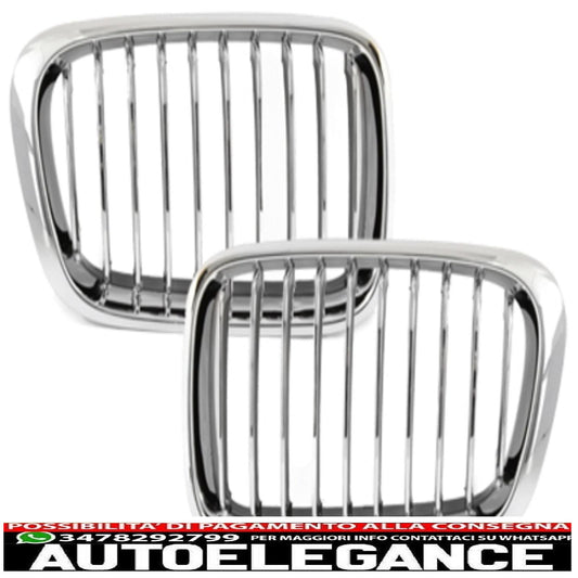 adatto per bmw e46 limo./touring 3 serie 98-01 griglie anteriori cromate AUTOELEGANCERICAMBI
