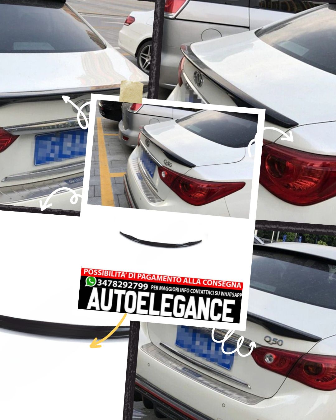 SPOILER adatto per Infiniti Q50 2013+