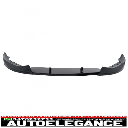 Labbro spoiler paraurti anteriore adatto per BMW Serie 5 G30 Limousine G31 Touring (2017-2019) M Sport Design Piano Black