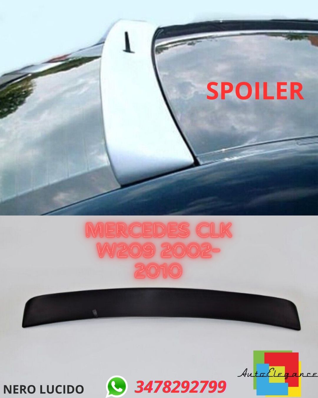✨SPOILER ADATTO PER Mercedes CLK W209 2002-2010✨