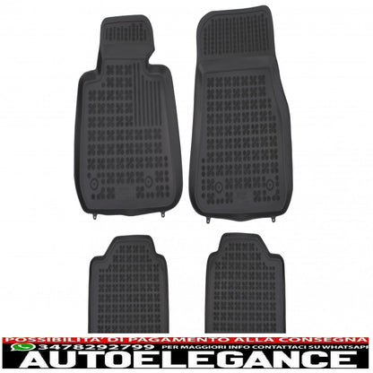 Black rubber mat suitable for bmw 3 series f34 gran turismo gt (2013-2018)