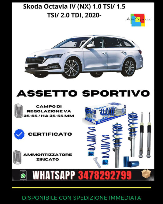 🔥Assetto sportivo adatto per Skoda Octavia IV (NX) 1.0 TSI/ 1.5 TSI/ 2.0 20+🔥