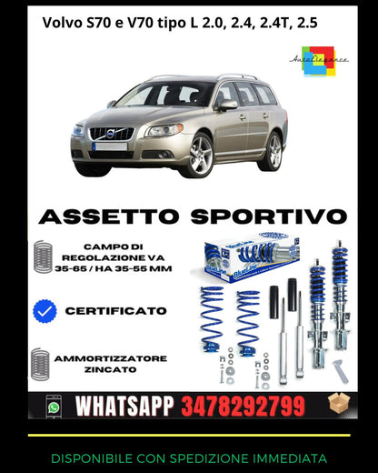 🔥Assetto sportivo ADATTO per Volvo S70 e V70 tipo L 2.0, 2.4, 2.4T, 2.5🔥