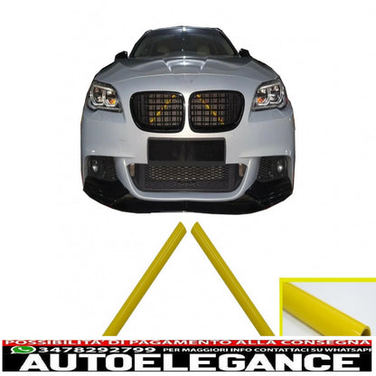 set ornaments v-brace grille strips inserts trim suitable for bmw series 1 2 3 4 5 6 7 yellow