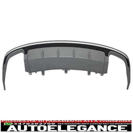 Diffusore mantovana paraurti posteriore adatto per audi a6 4g facelift limousine avant (2015-2018) s6 design