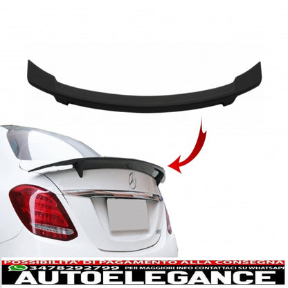 trunk spoiler suitable for mercedes c-class w205 (2014-2020) gts-design matt black 