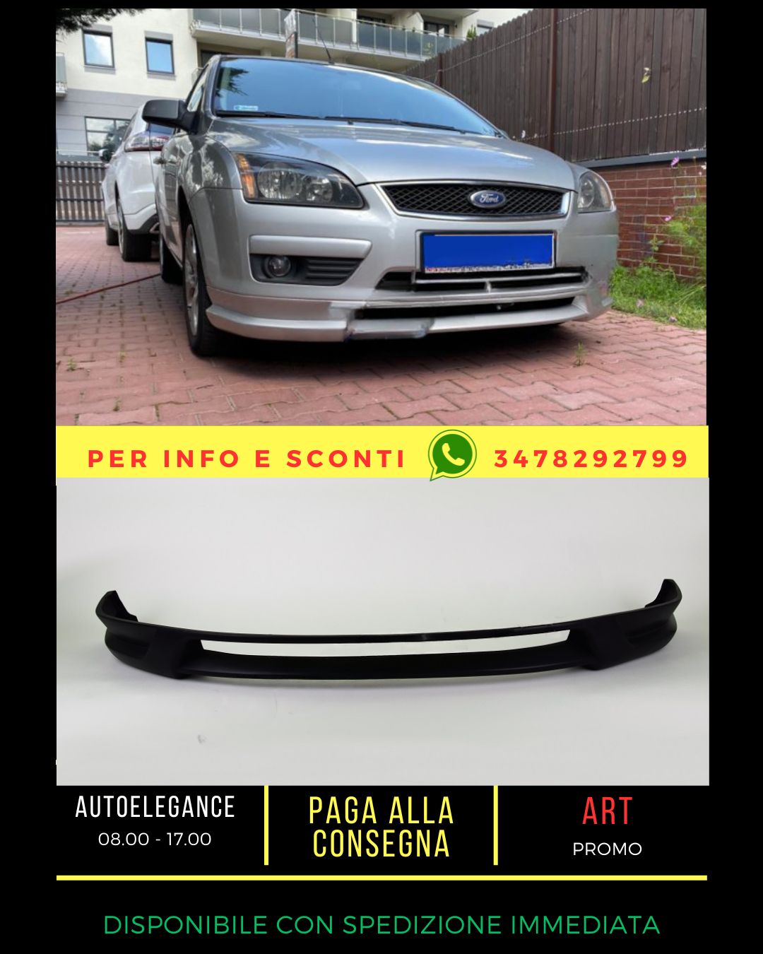 ✨Under bumper SUITABLE FOR FORD FOCUS MK2 2004-2011✨ 