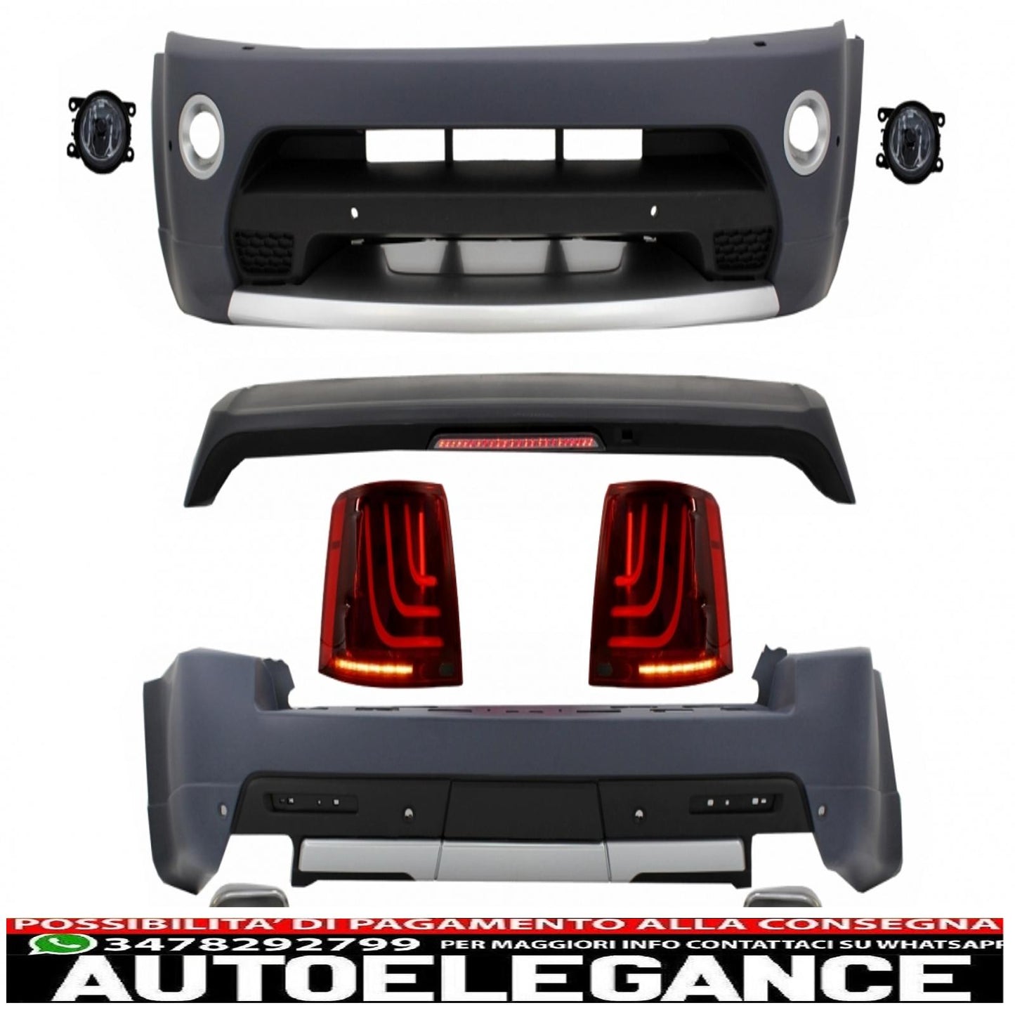 body kit suitable for land rover sport l320 restyling (2009-2013) autobiography design with glohh rear lights