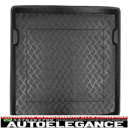 Black trunk mat without anti-slip suitable for Opel Crossland X (2017-up)