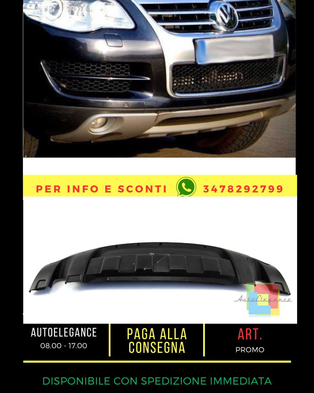 🔥Sotto paraurti ADATTO PER VW TOUAREG 2002-2010🔥