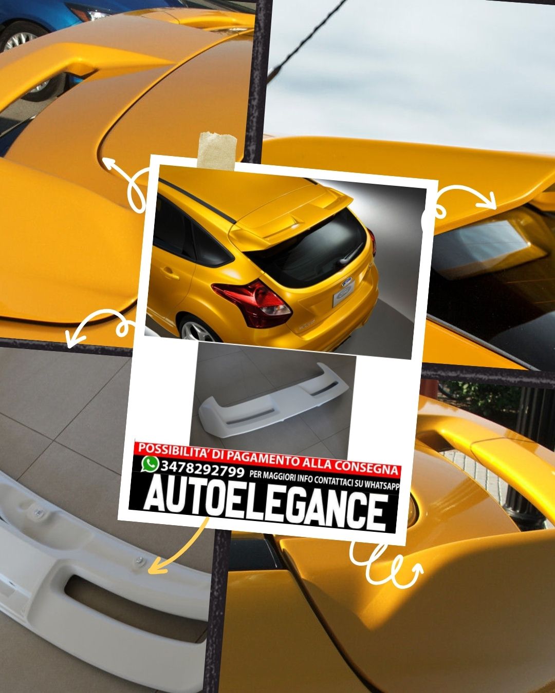 SPOILER POSTERIORE FORD FOCUS 3 - ST STYLE