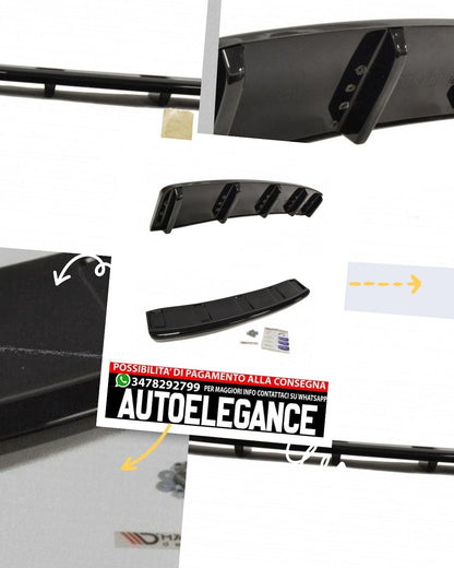 SPLITTER POSTERIORE CENTRALE AUDI A7 S-LINE C7 FL (CON BARRE VERTICALI)