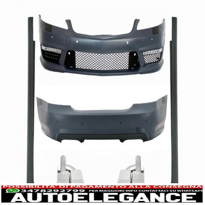 complete body kit suitable for mercedes s class w221 (2005-2013) swb with exhaust tips s63 s65 design