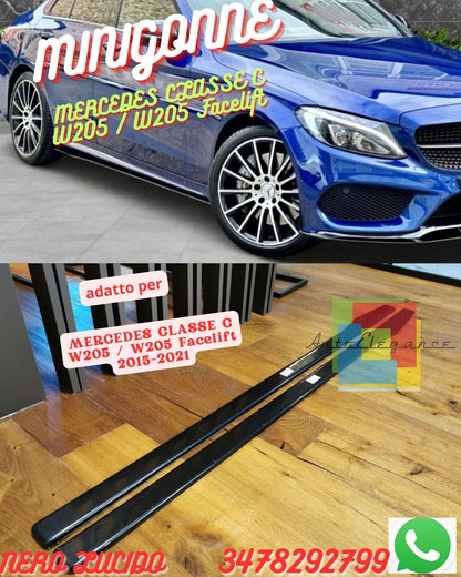 Minigonne Laterali MERCEDES CLASSE C W205 / W205 Facelift 2015-2021