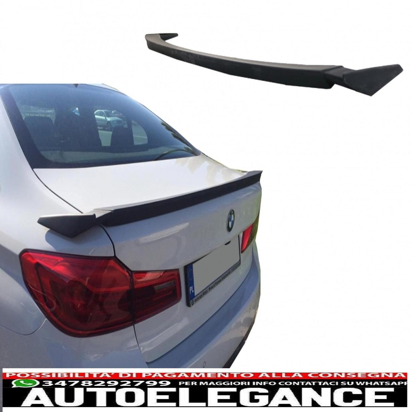 Trunk spoiler suitable for BMW 5 Series G30 (2017 onwards) H design 